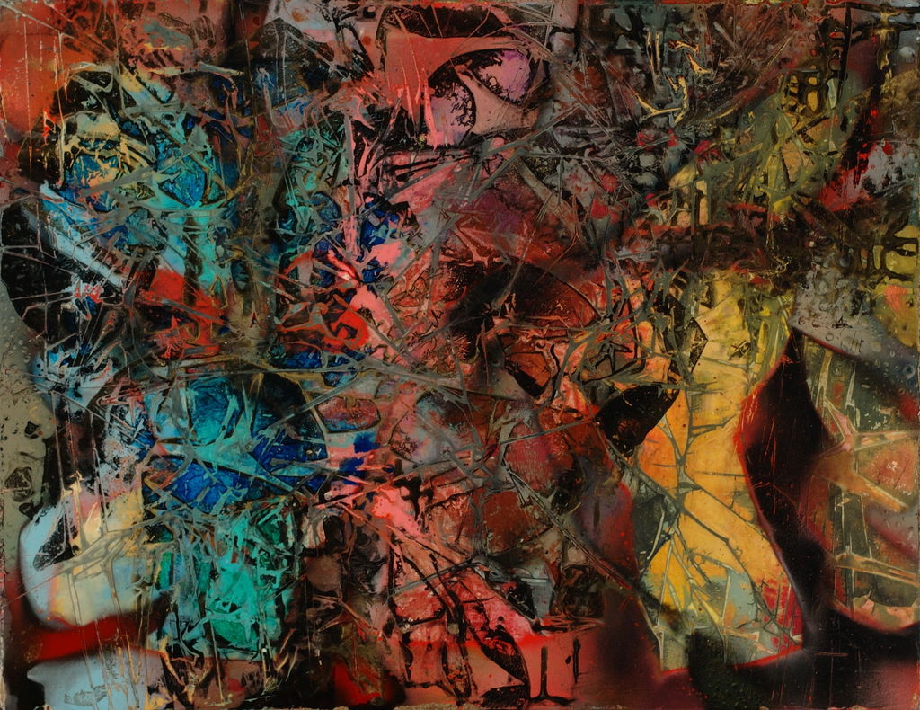 Acrylic and Lacquer on Board, 24in x 18in - 2004 